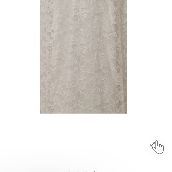 TORRID NWT WHITE LACE STRAPLESS FIT & FLARE WEDDING DRESS - Picture 5 of 6